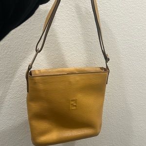 Fendi shoulder bag with wear and small stains inside
